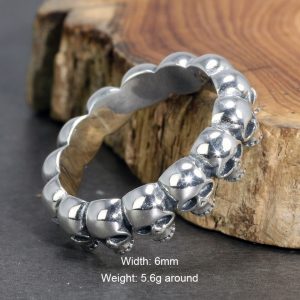 Bague Argent Homme Biker