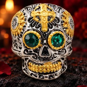 Bague Tête de Mort Calavera Acier