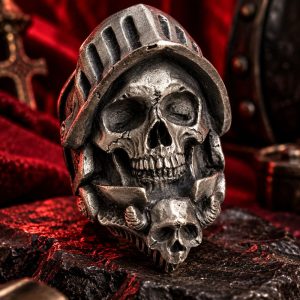 Bague Tête de Mort Chevalier de la Mort | Acier