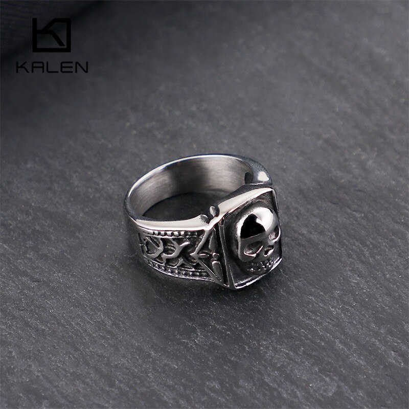 Bobijoo Bijoux BOBIJOO Jewelry - Bague Chevalière Homme Tête De Mort Biker Maya Dorée Bijoux Biker En Ligne