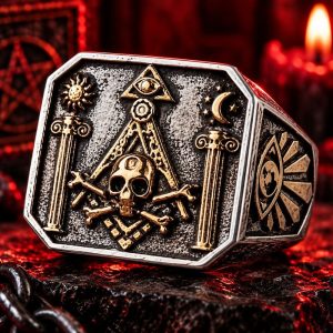 Bague Tête de Mort Ésotérique | Acier