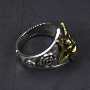 Bague Argent Gothique