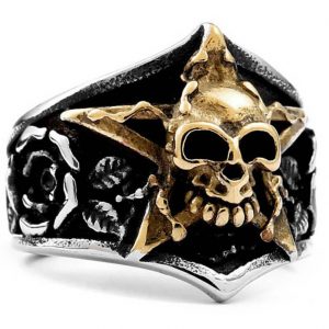 Chevalière Biker Argent