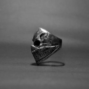 Chevalière Tête De Mort En Acier Inoxydable