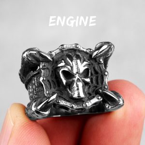 Bague Motard Tête De Mort