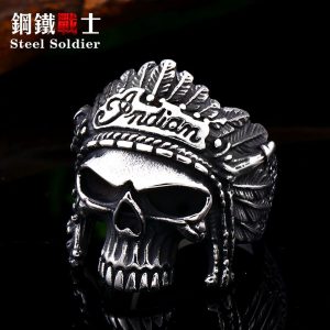 Bague Tête De Mort Indienne