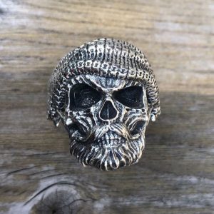Bague Tête de Mort Hipster | Argent