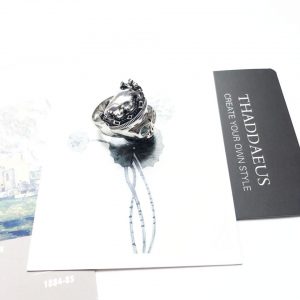 Bague Argent Gothique