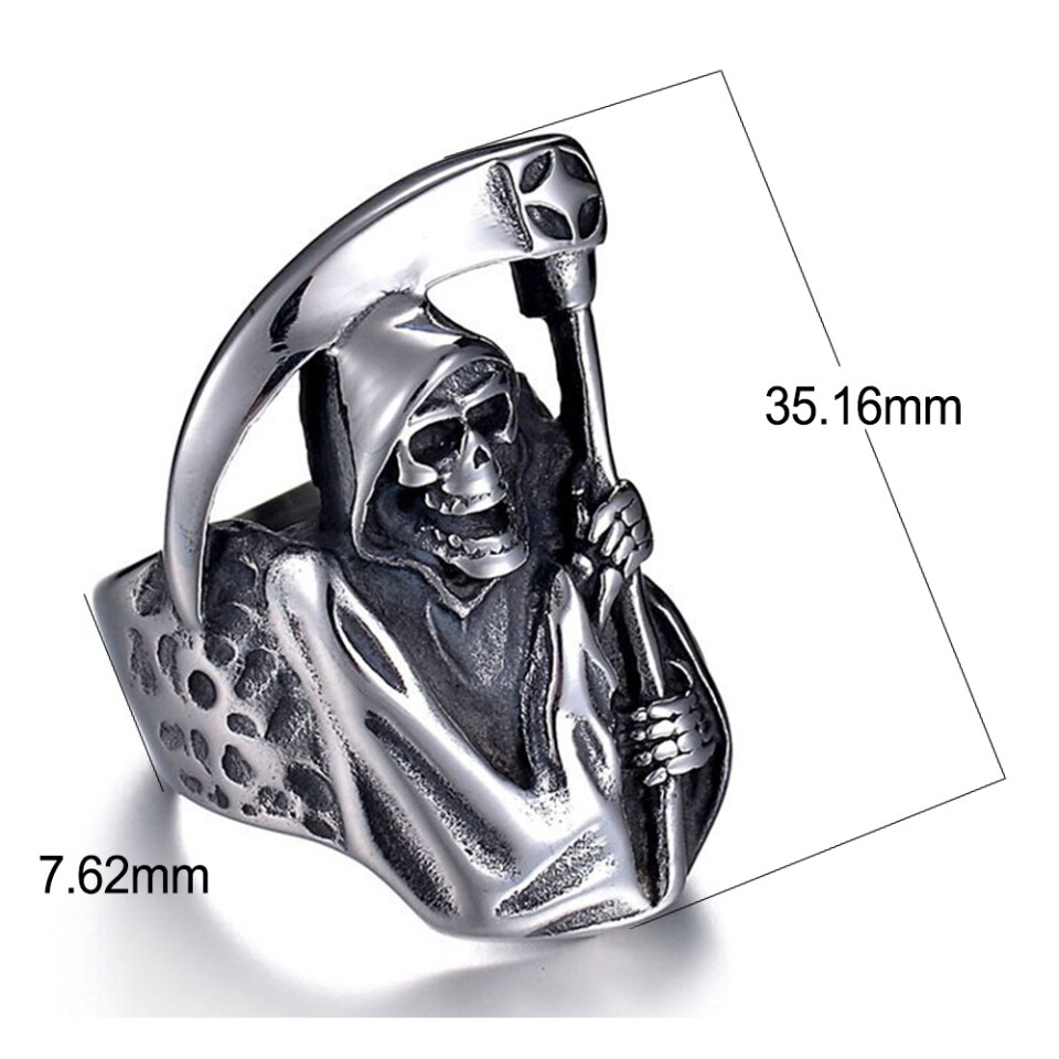 Bague La Faucheuse Ma Bague Tete De Mort