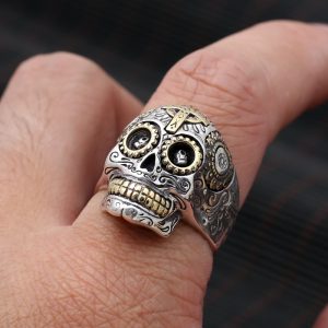 Bague Tête de Mort Mexicaine | Argent