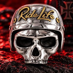 Bague Tête de Mort Ride Life | Acier