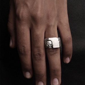 Chevalière Biker Homme