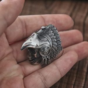 Bague Crane Indien