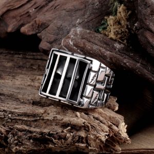 Bague Biker Acier