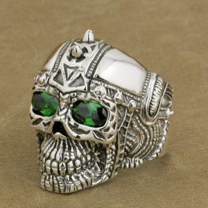 Bague Tete De Mort Zirconium