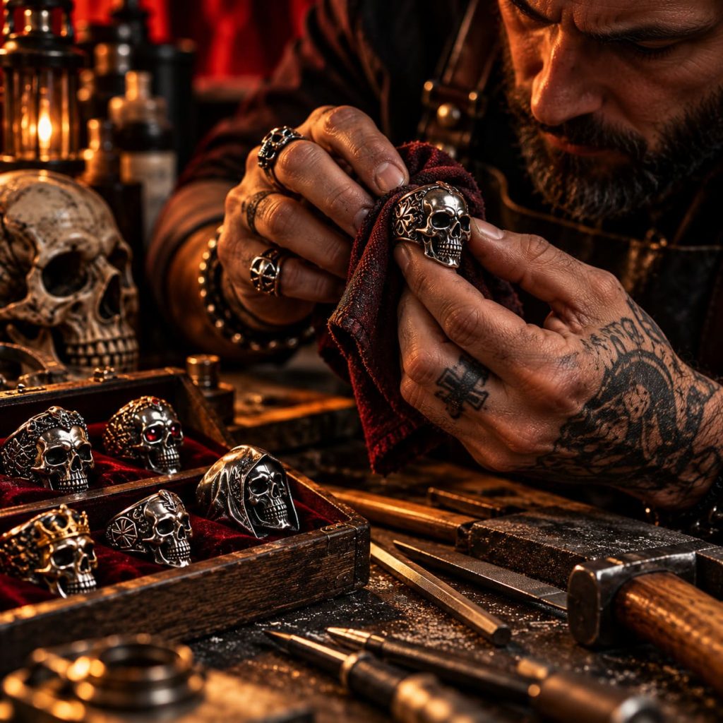 bague tete de mort - 7