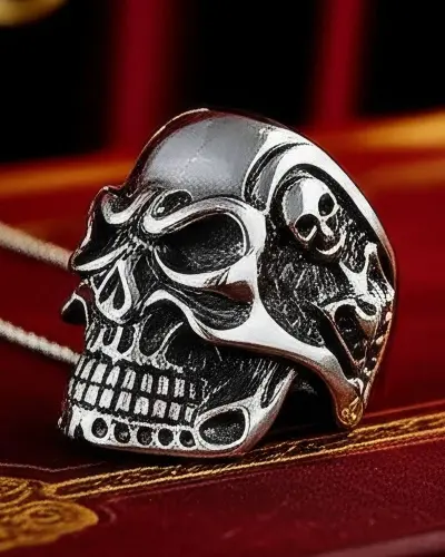 Bague Tête de Mort Inébranlable | Acier